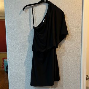 Jessica Simpson Black One Shoulder Dress